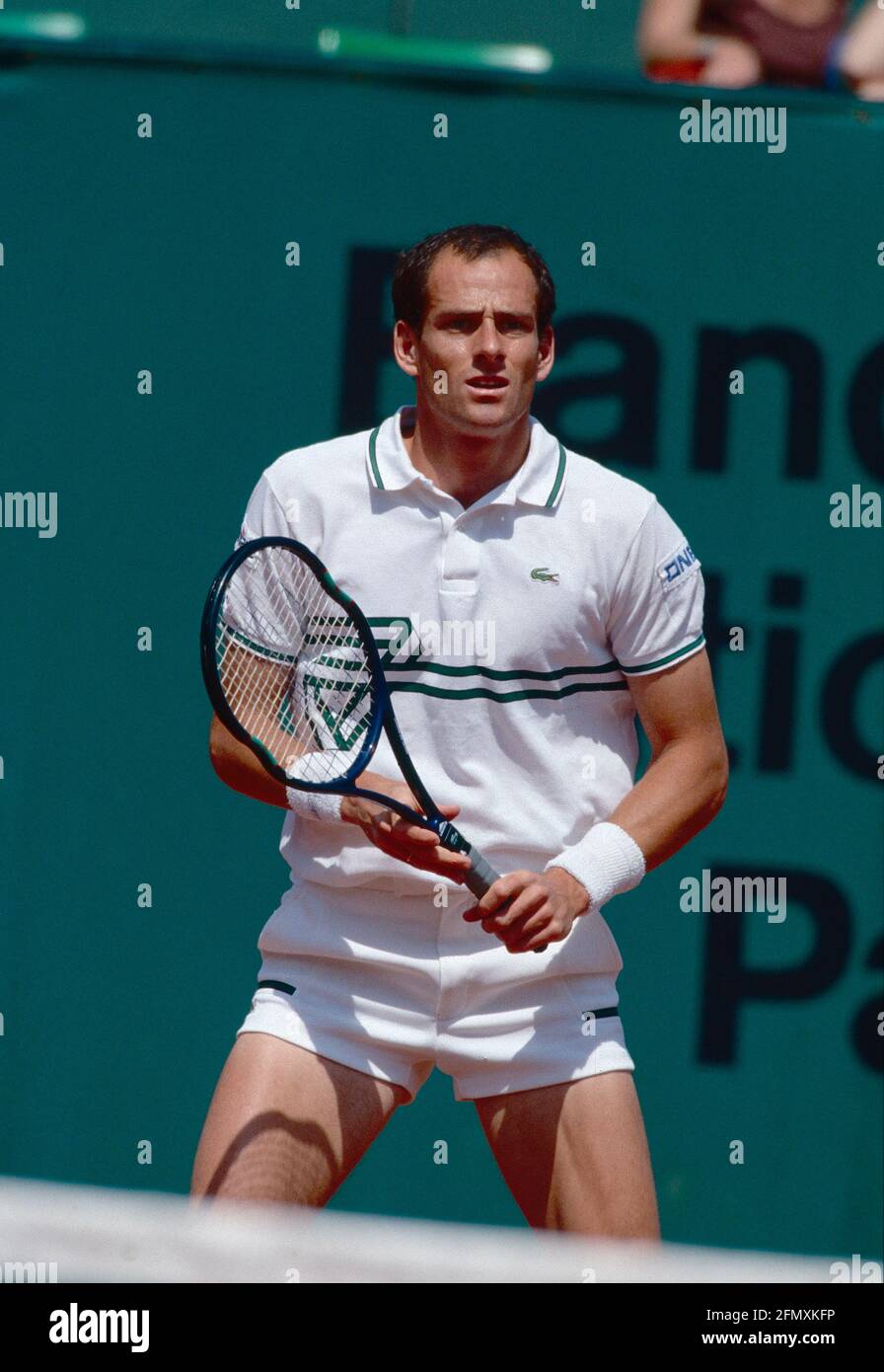 French tennis player Guy Forget, Roland Garros, France 1991 Stock Photo -  Alamy