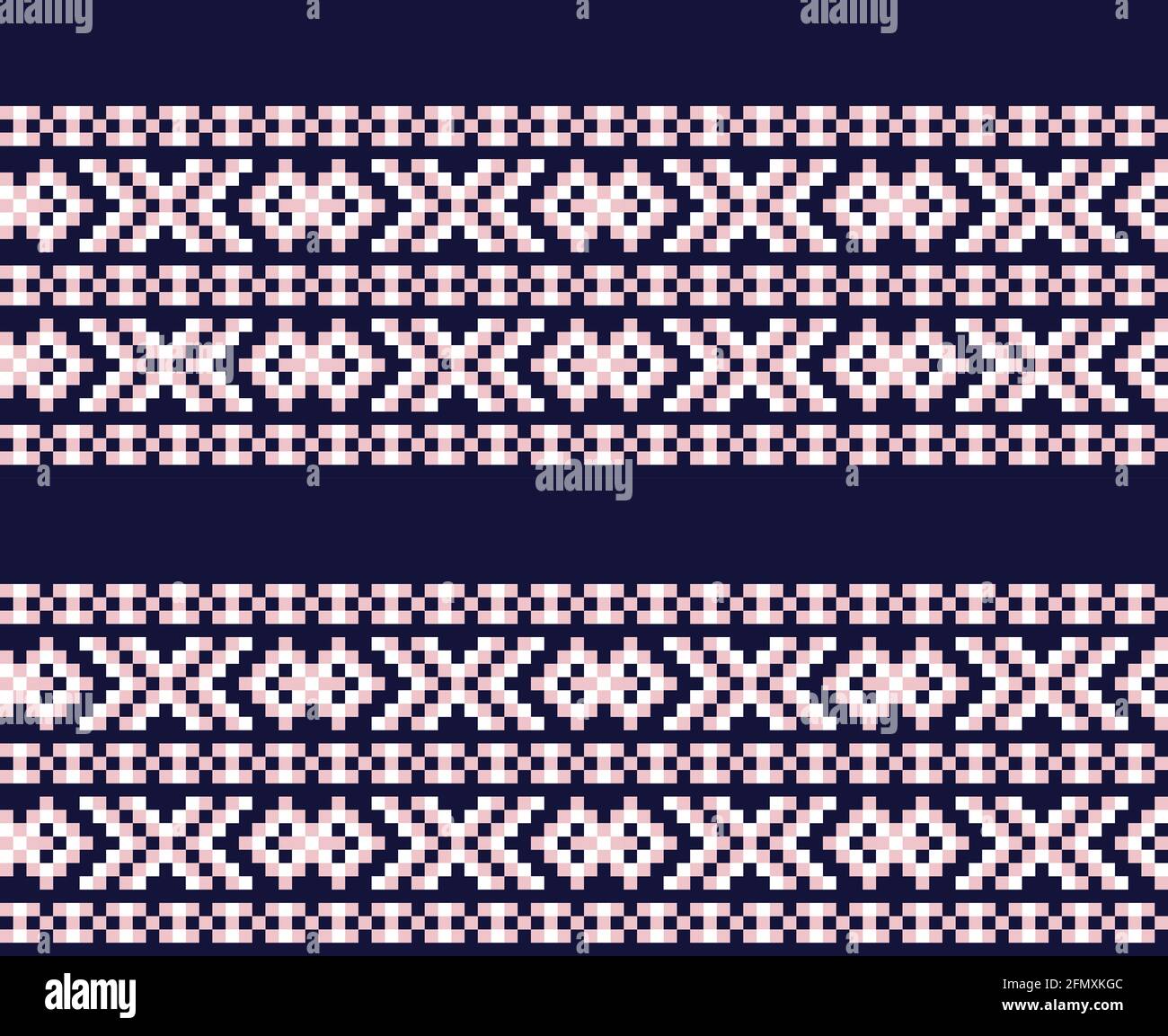 Fairisle Christmas Pattern Print Backpack main image 1