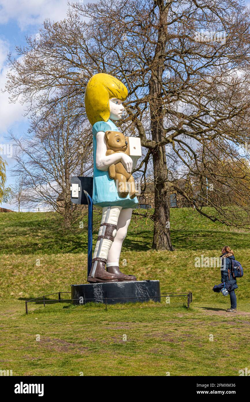 An exhibit at the Yorkshire Sculpture Park YSP at Wakefield, West Yorkshire, England UK - Charity 2002-3 by Damien Hirst Stock Photo