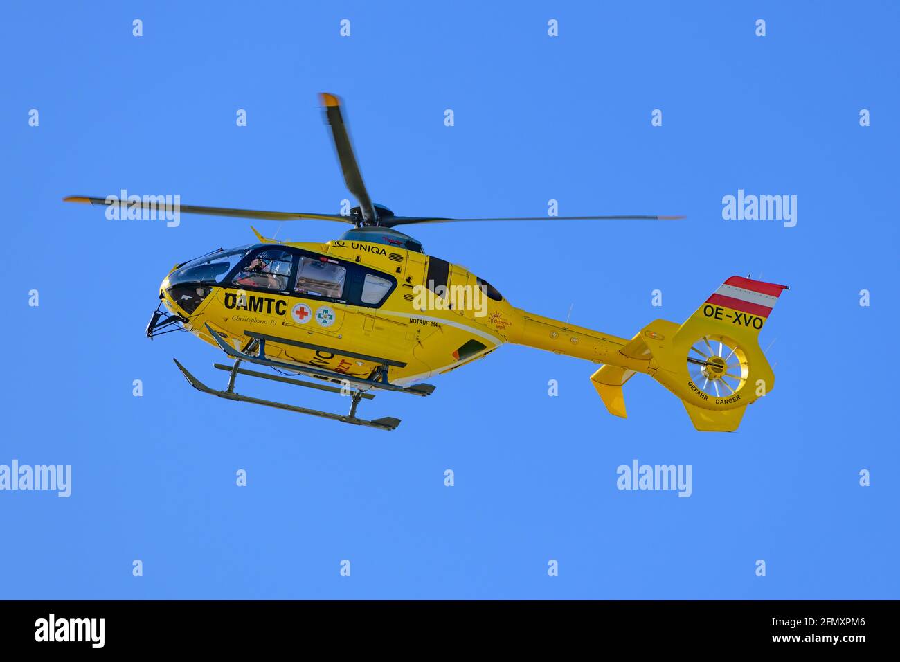 Airbus Helicopters H135 operated by Helikopter Air Transport GmbH (Heli Air), rescue helicopter of the oeamtc Stock Photo