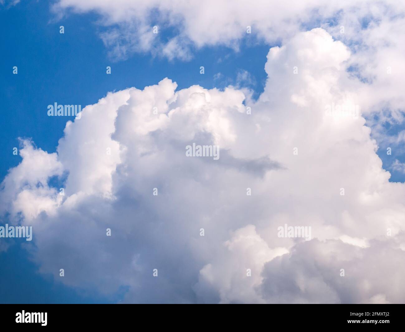 Beautiful large cloud in the blue sky Stock Photo