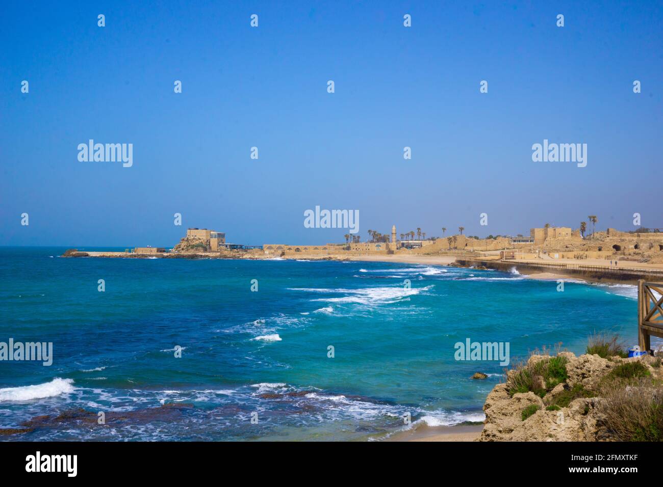 Caesarea National Park in Caesarea, Israel Stock Photo - Alamy