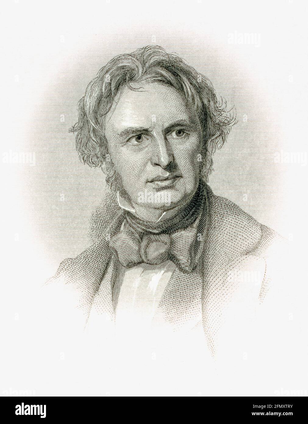 Henry Wadsworth Longfellow, 1807 –1882.  American poet and educator. Stock Photo