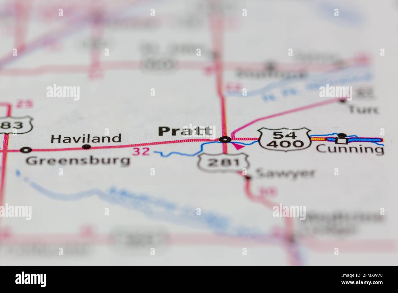 Pratt kansas map hires stock photography and images Alamy