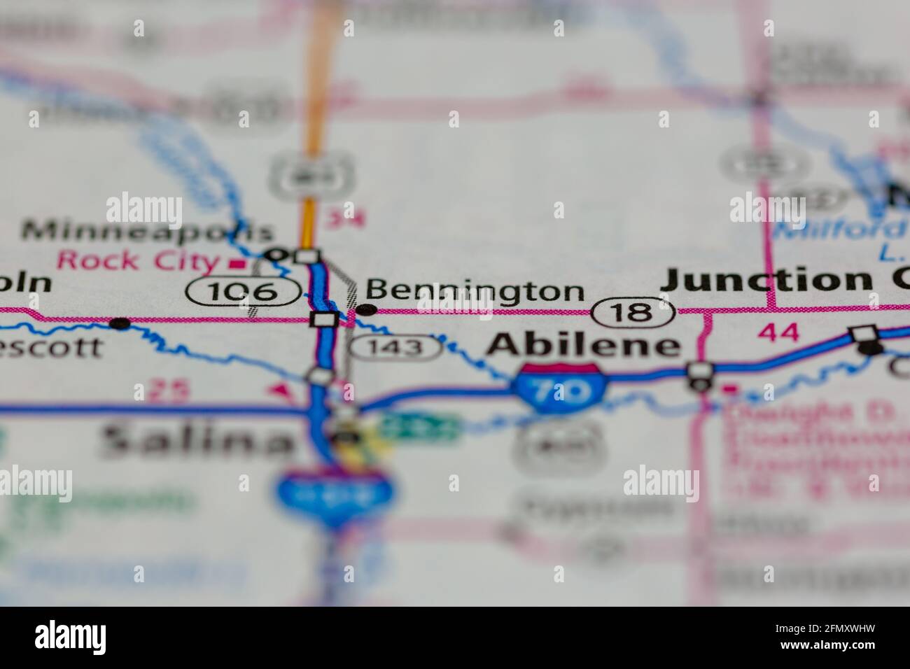 Map of bennington hires stock photography and images Alamy