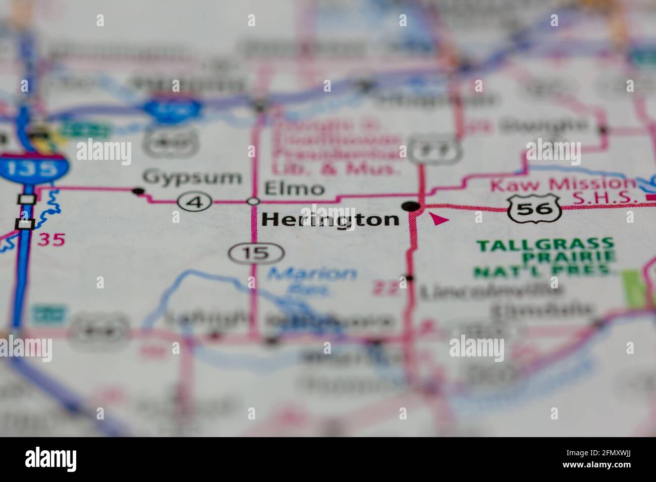 Map of herington hires stock photography and images Alamy