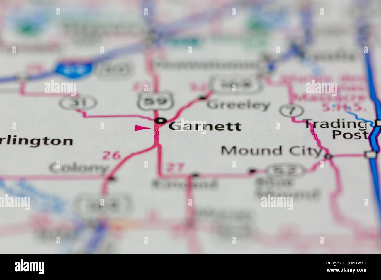 kansas map hires stock photography and images Alamy