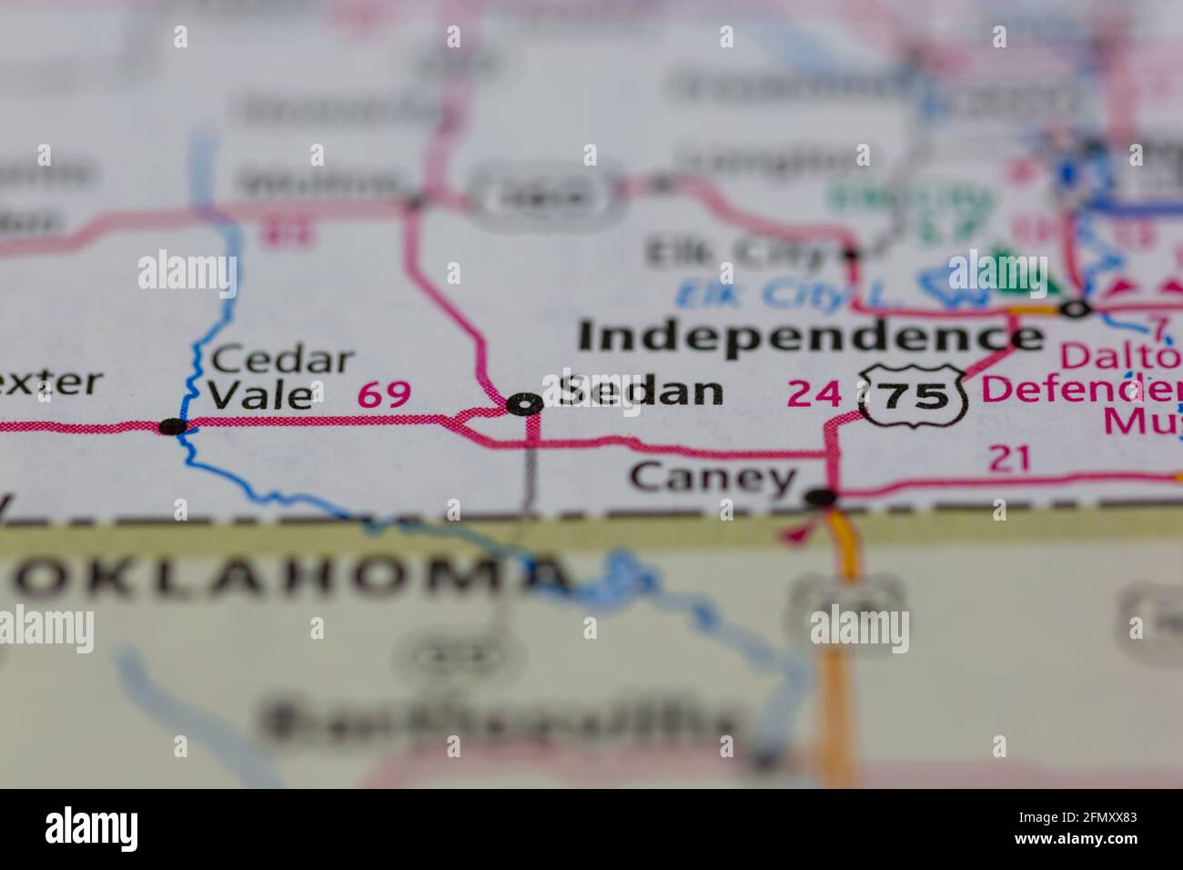 Map of sedan kansas hires stock photography and images Alamy