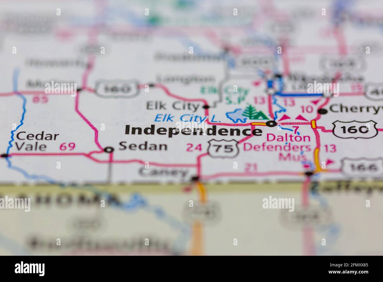 Independence kansas map hi-res stock photography and images - Alamy