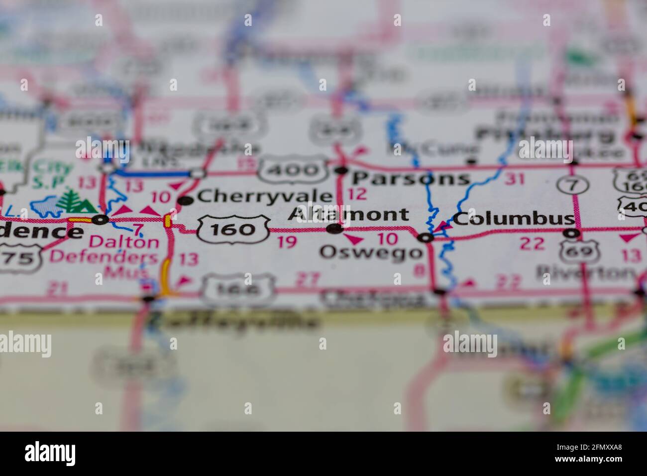 Map of altamont kansas hires stock photography and images Alamy