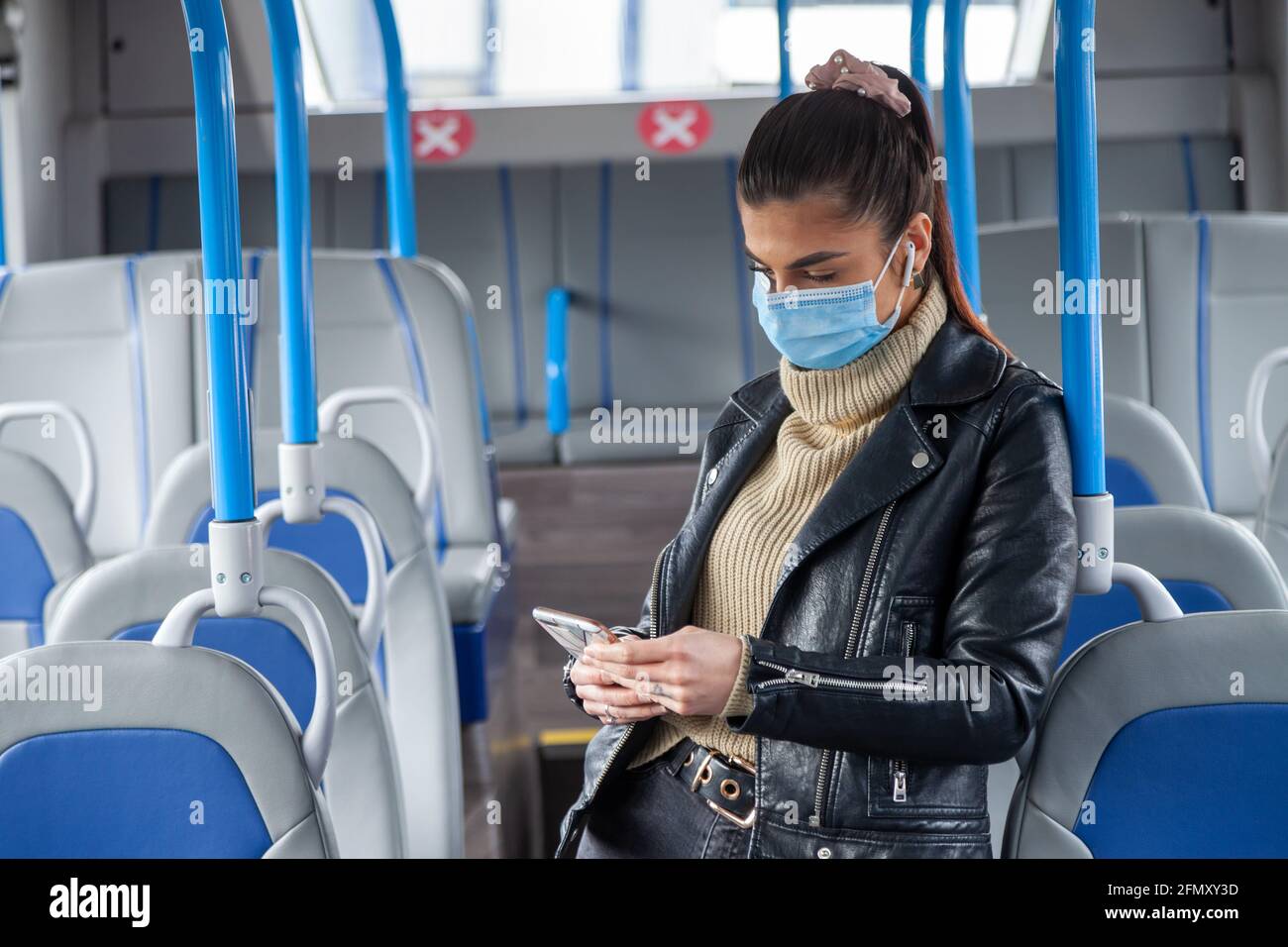 Woman wearing leather mask hi-res stock photography and images - Alamy