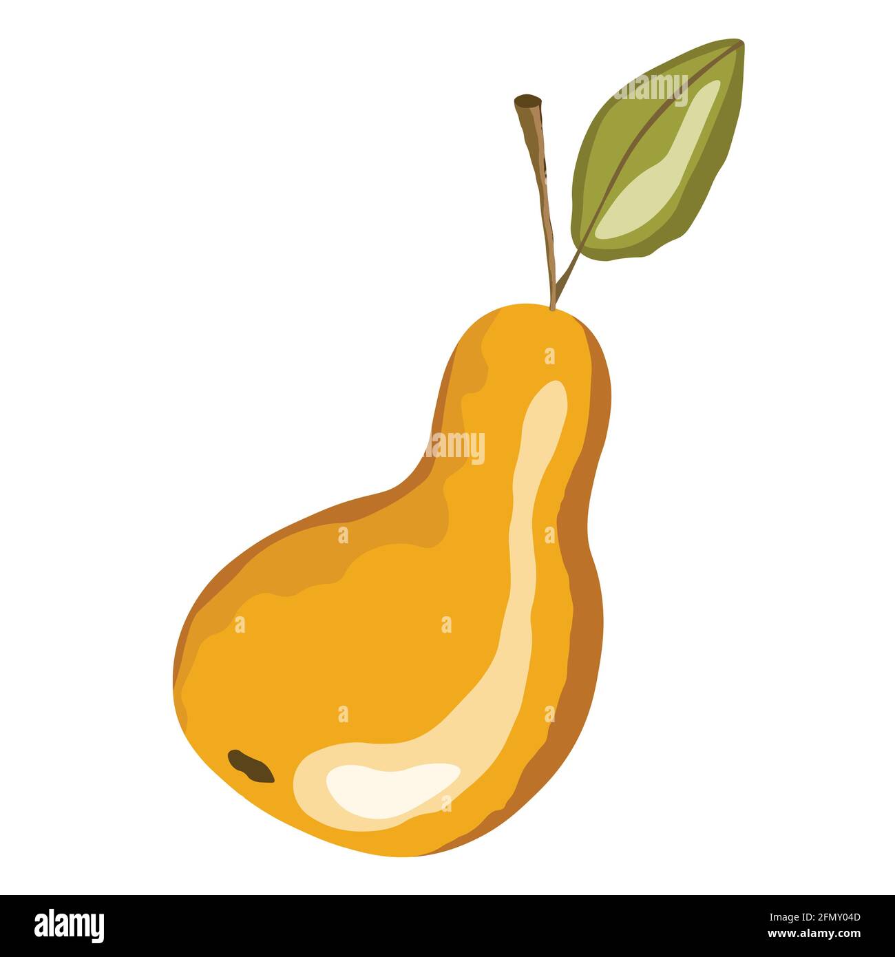 Pear icon isolated on white background. Natural delicious fresh ripe ...