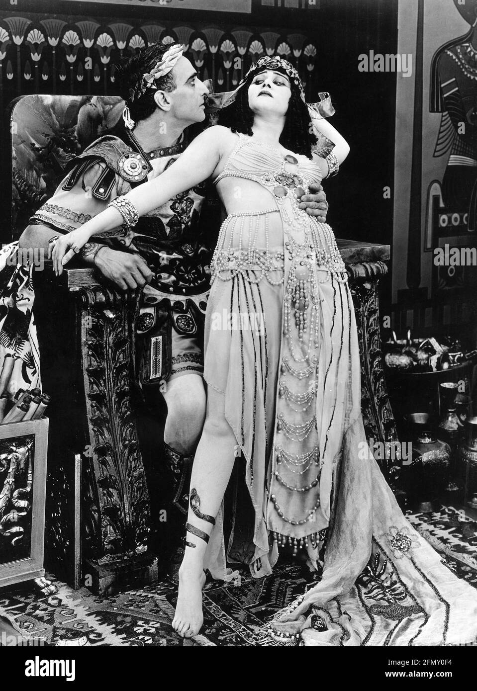 Cleopatra Actress Theda Bara With Fritz Leiber Sr Silver Halide Photo 