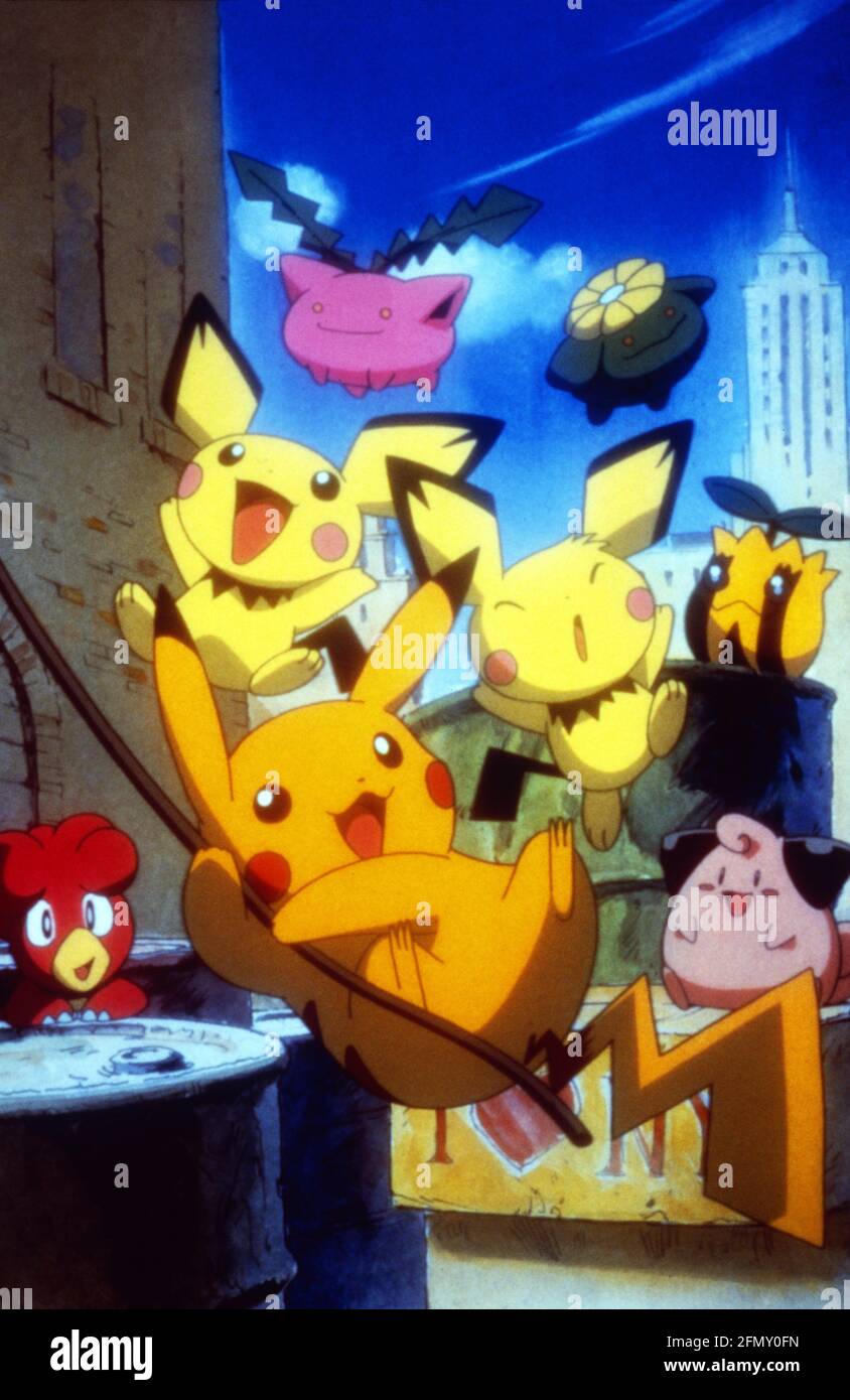 Pokemon 3: The Movie Gekijô-ban poketto monsutâ: Kesshô-tô no teiô Year : 2000 Japan  Director : Kunihiko Yuyama Animation Stock Photo