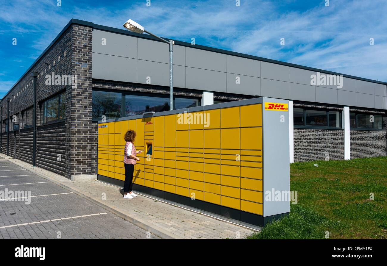 Packstation Of DHL Stock Photo