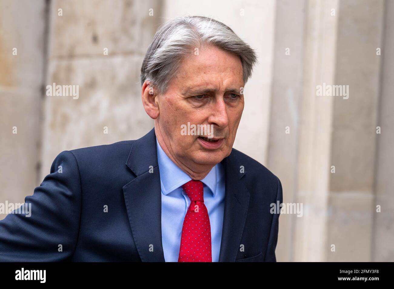 London, UK. 12th May, 2021. Philip Hammond, Baron Hammond of Runnymede PC  is a life peer who served as Chancellor of the Exchequer from 2016 to 2019, Foreign  Secretary from 2014 to