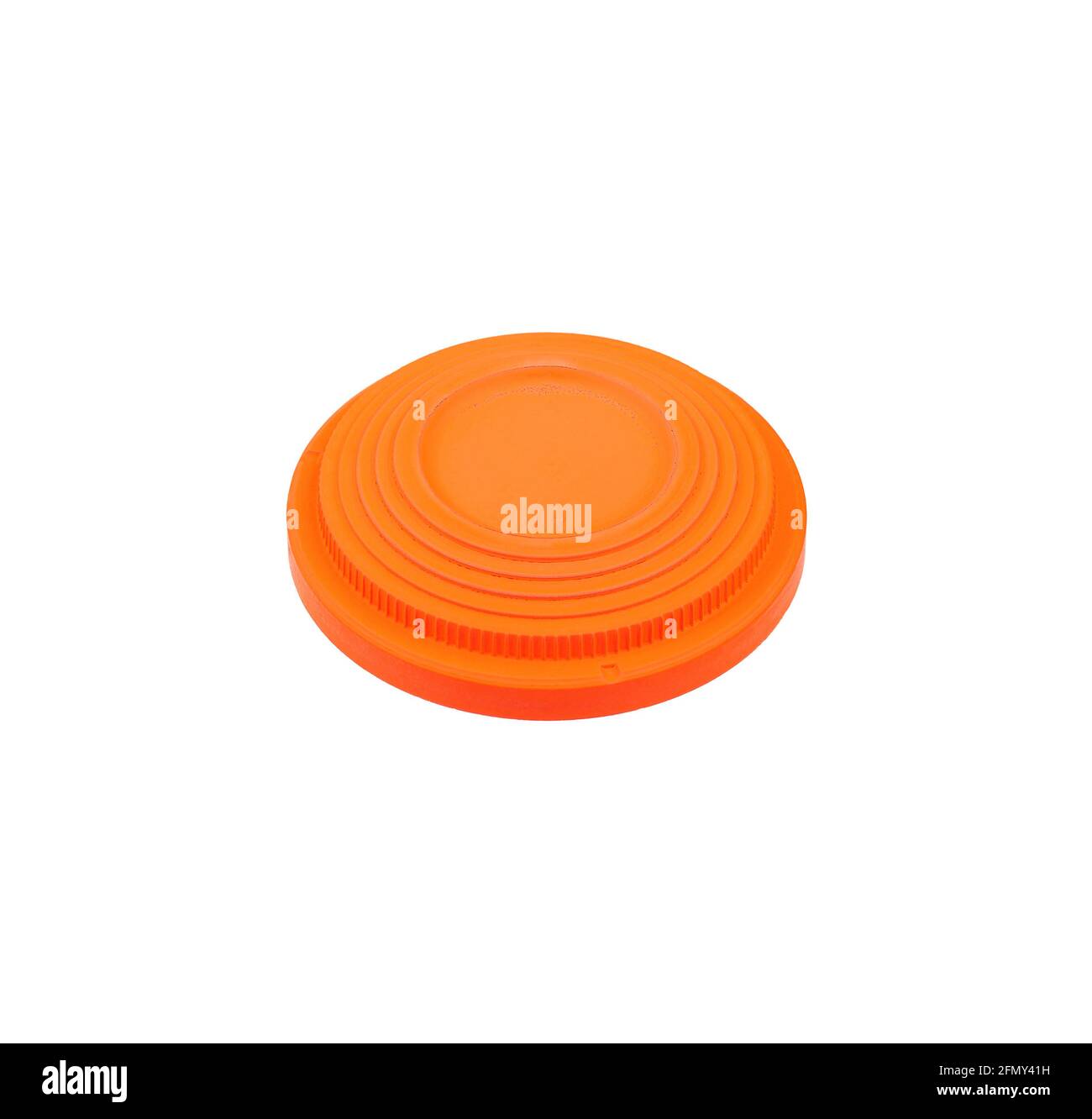 Clay targets for shotgun sport trap and skeet. Isolate on a white