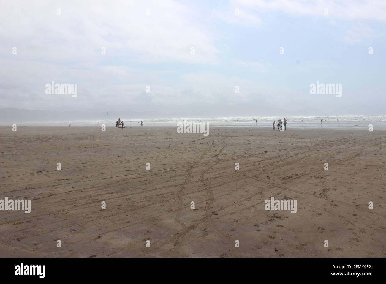 Surfing on Inch beach, Dingle, County Kerry, Ireland.r Stock Photo Alamy