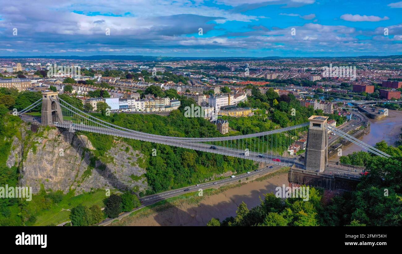 Clifton suspension bridge drone hi-res stock photography and images - Alamy