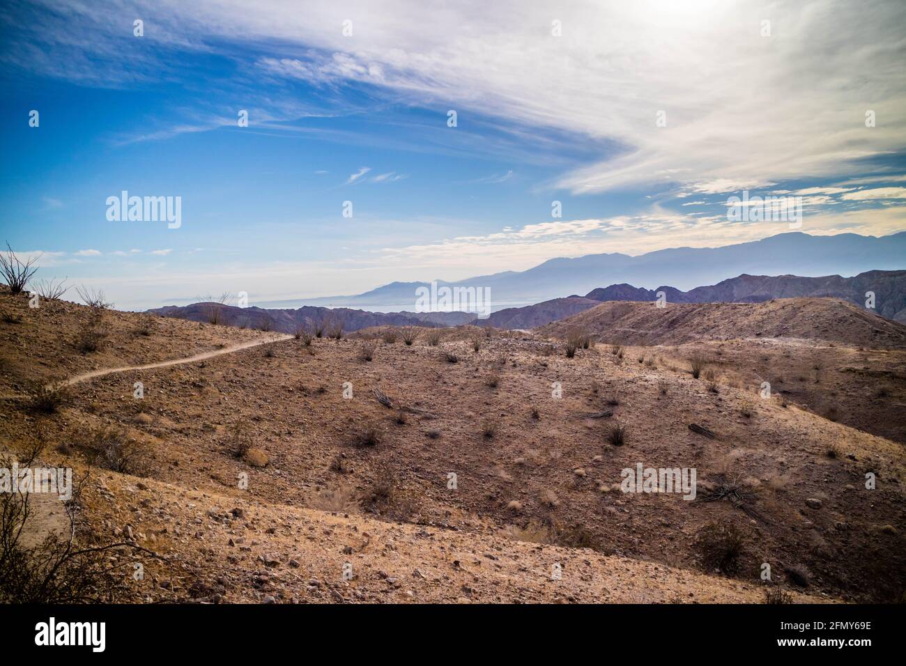 Mecca Hills in Ladder Hike at Palm Spring, California Stock Photo Alamy