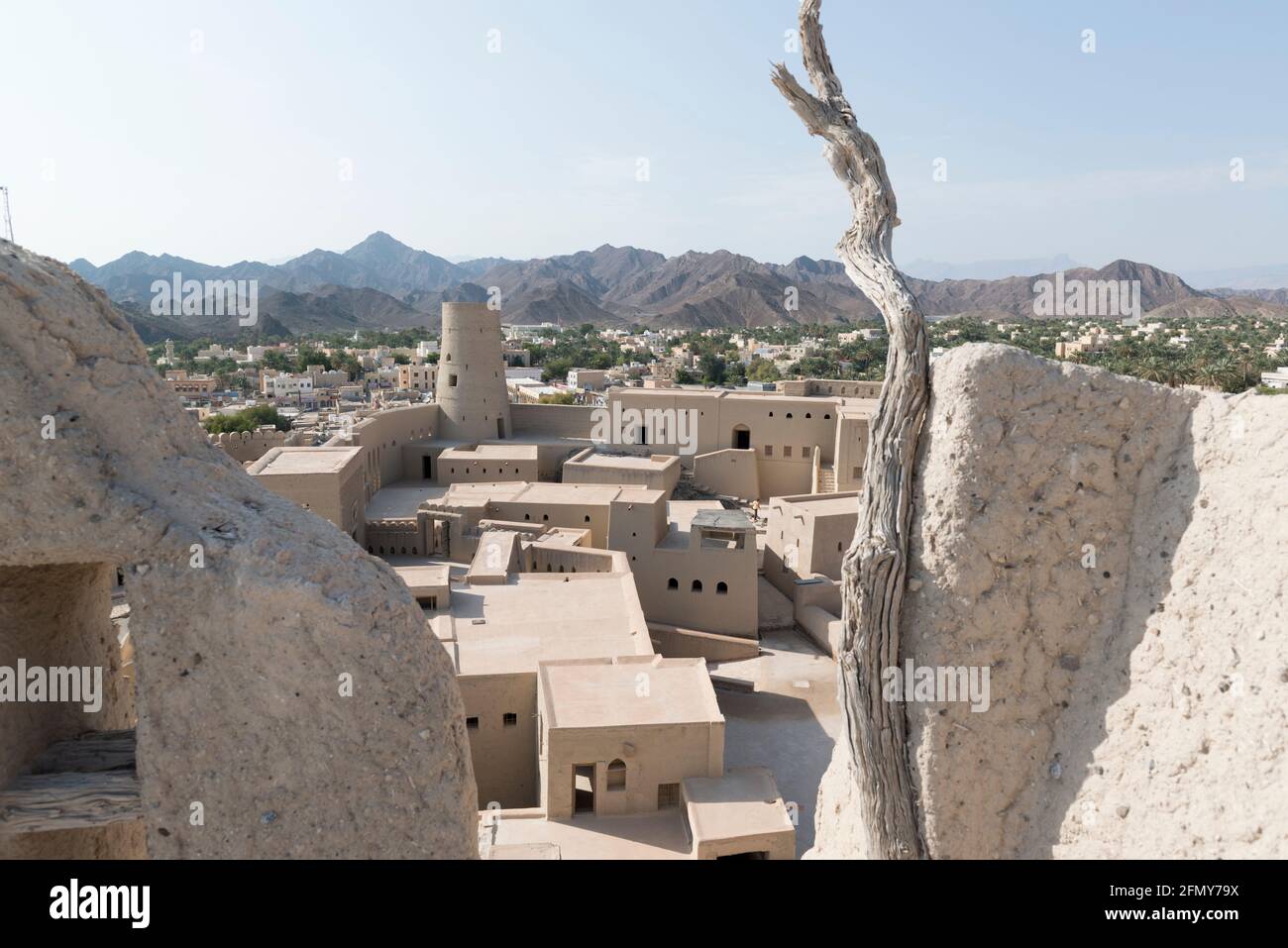 Bahla Fort, Oman. View from the roof Stock Photo
