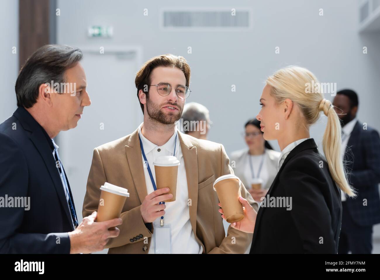 Office conference hall break cups hi-res stock photography and images ...