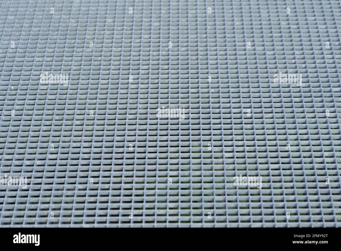 Closeup of a metal grid Stock Photo