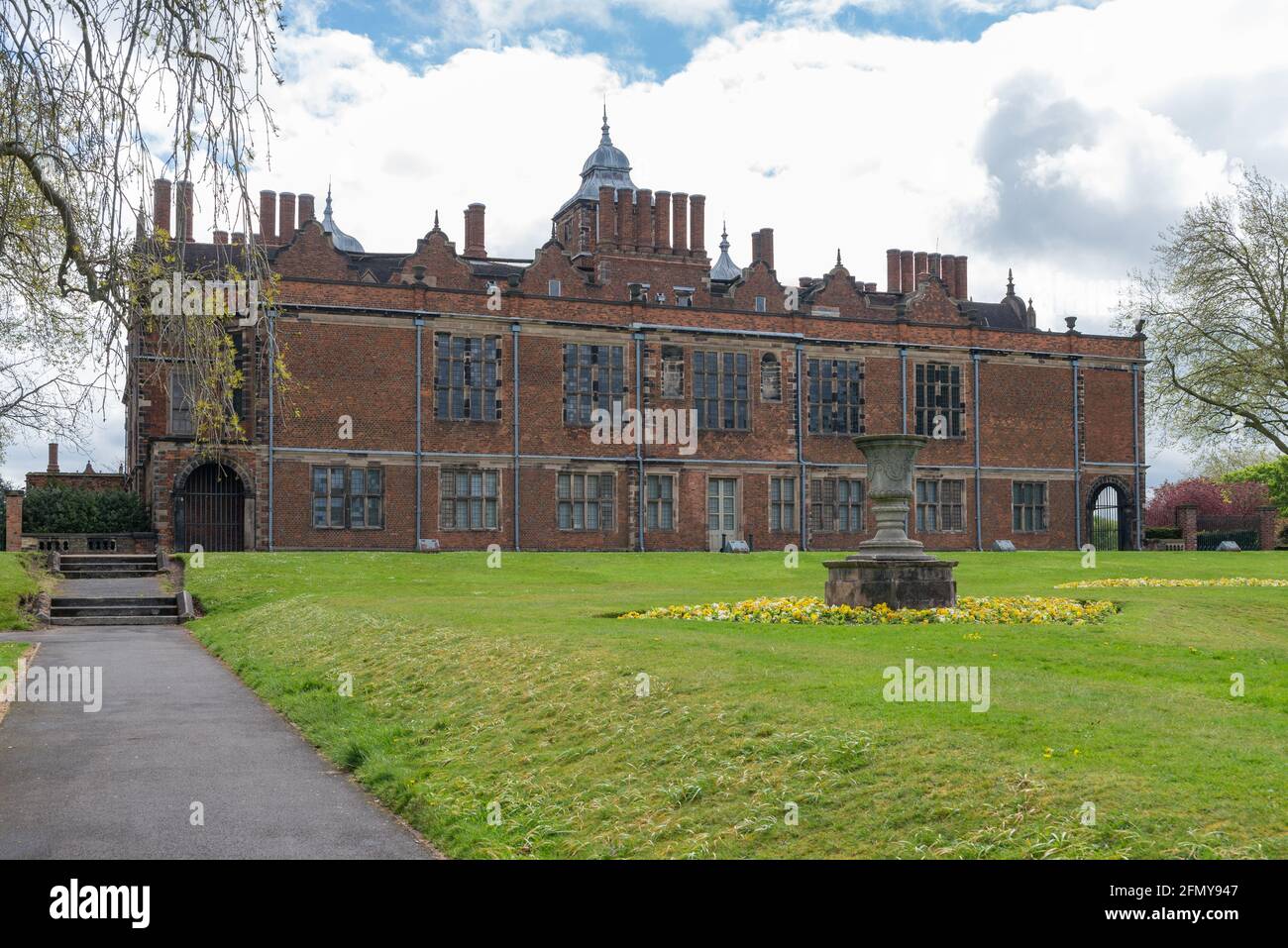 Aston Hall is a Grade 1 listed Jacobean house in Aston, Birmingham designed by John Thorpe and built between 1618 and 1635 Stock Photo