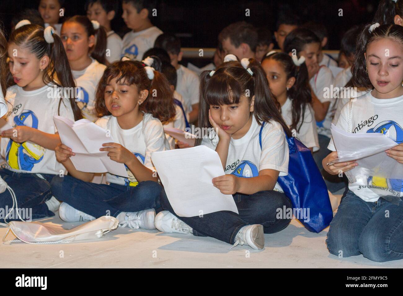 Girls reading Stock Photo