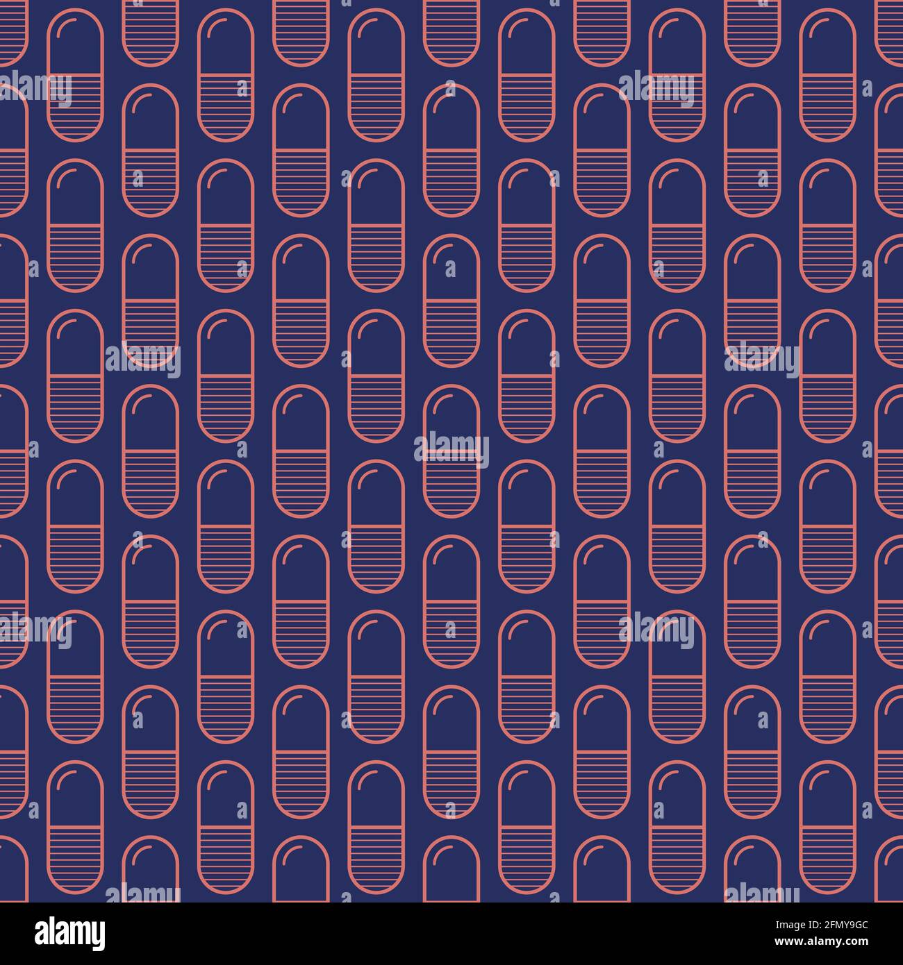 Red Pill Pattern Vector seamless pattern with red color pills, tablets, capsules ...