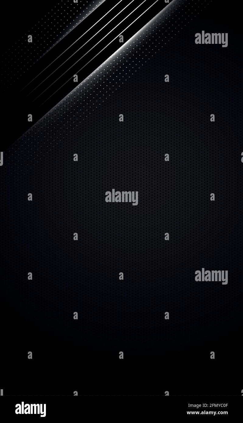 Perforated dark background with metal inserts - Vector illustration Stock Vector