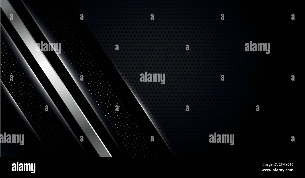 Perforated dark background with metal inserts - Vector illustration Stock Vector