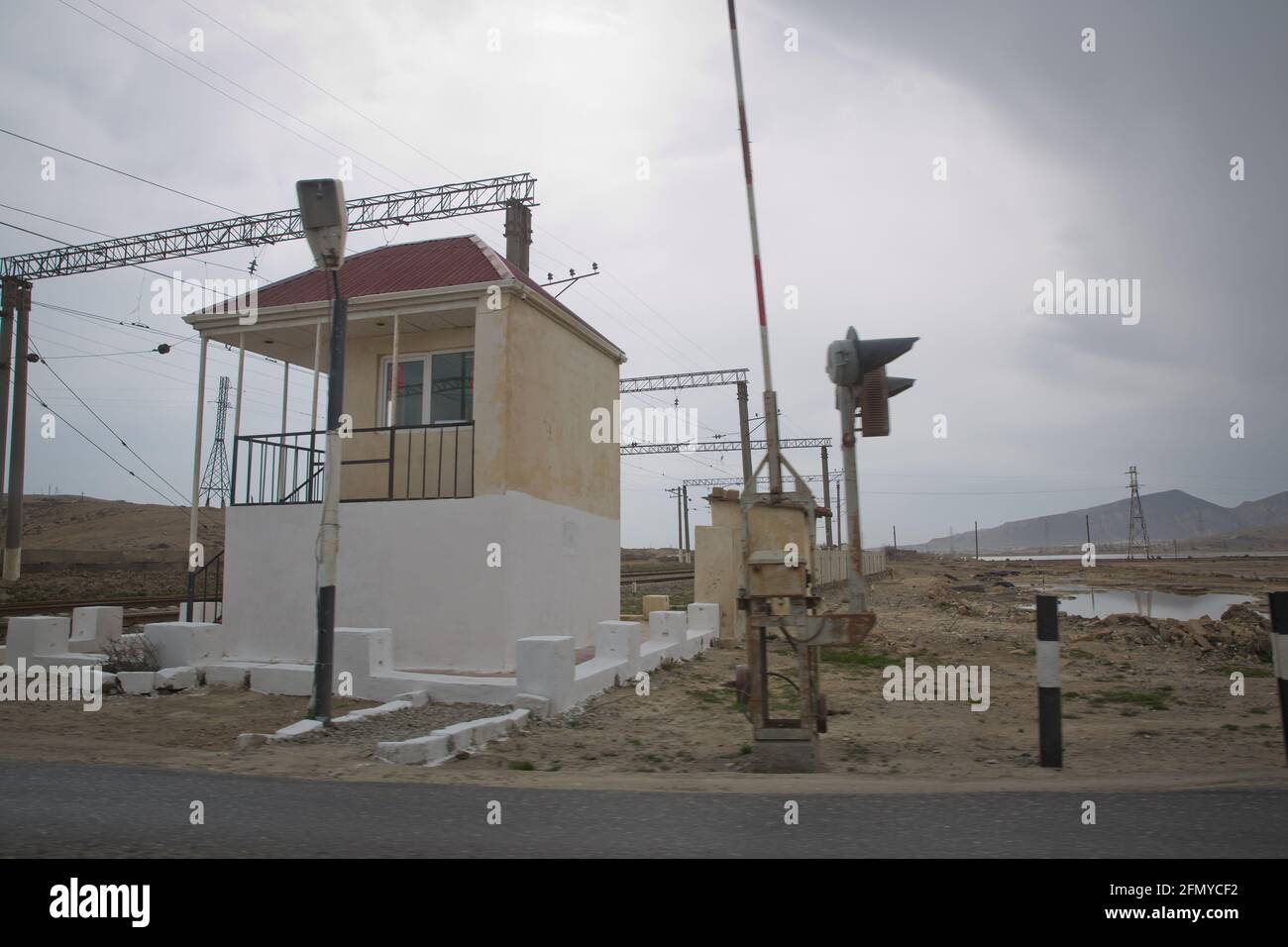 Local Raiway Station The local railway station on the rural area . Railway tracks turn to ...