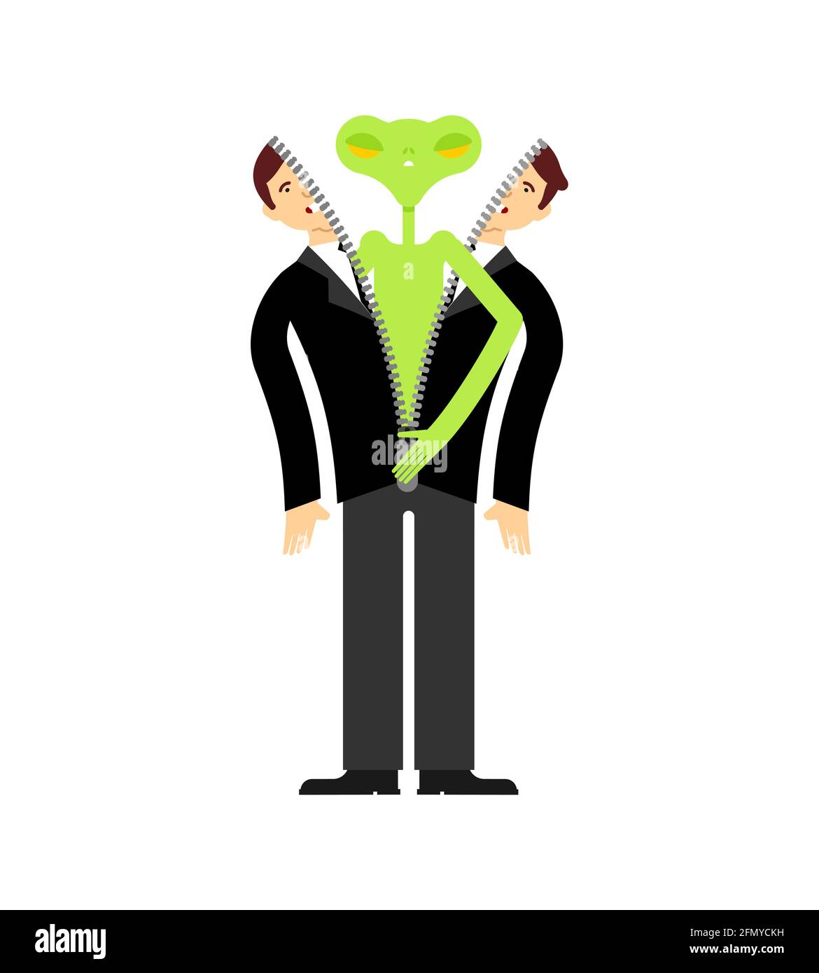 Alien inside man ufo hi-res stock photography and images - Alamy