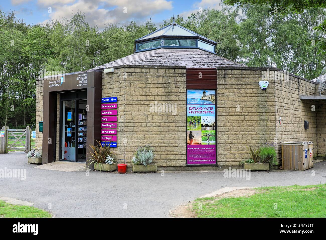 The Visitor Centre building at Rutland Water, Rutland, England, UK