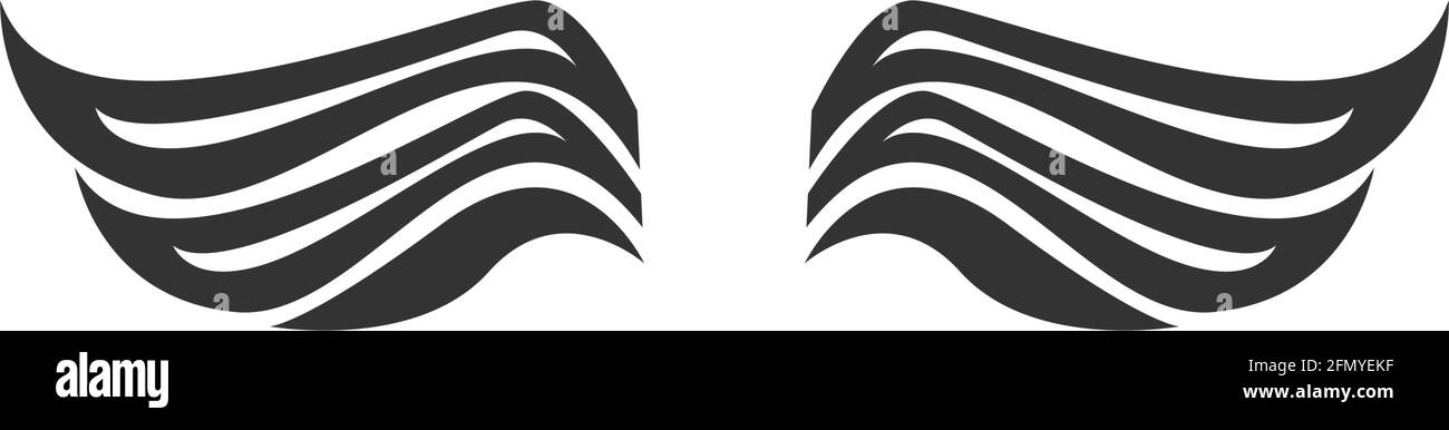 Wing logo icon symbol design template vector illustration Stock Vector ...