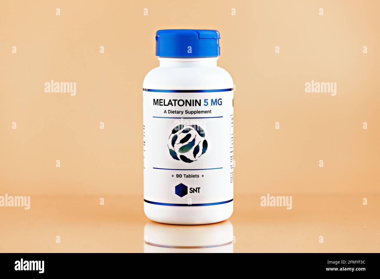 melatonin tablets in the jar. dietary supplement editorial photo Stock Photo Alamy
