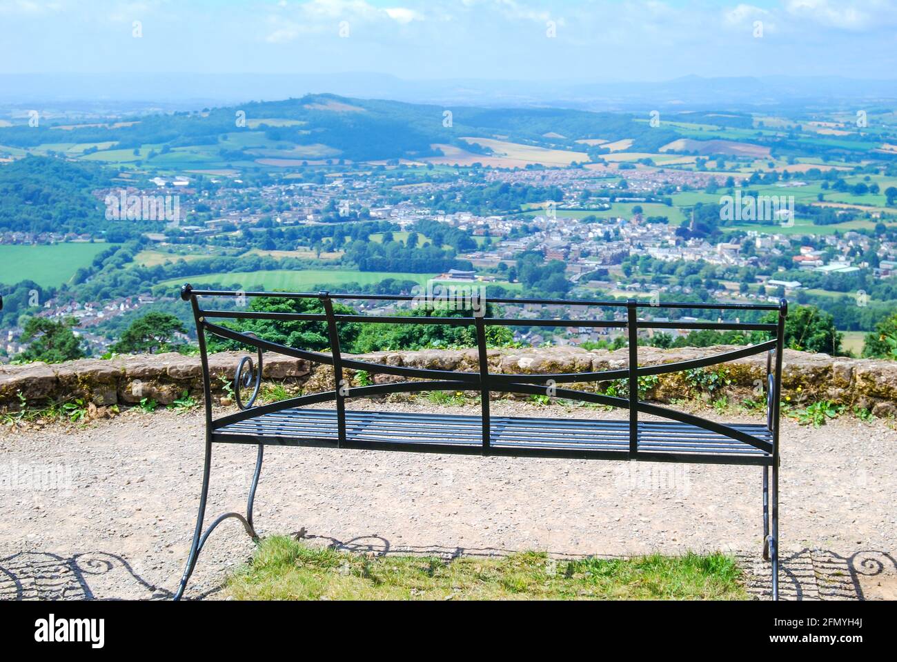The Kymin Lookout Point, Monmouth, Monmouthshire, Wales, United Kingdom Stock Photo