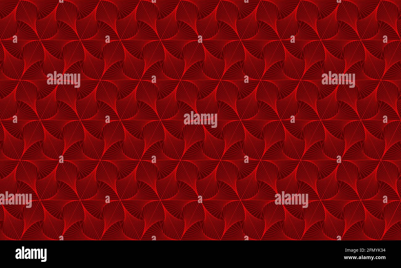 Red seamless geometric pattern. Abstract background for wallpaper, texture, fabric and other designs. 4K Resolution. Vector. Stock Vector