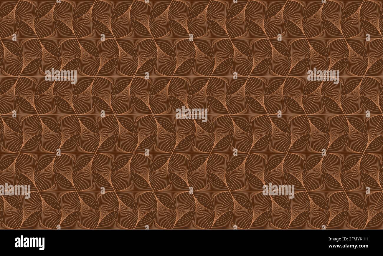 Brown seamless geometric pattern. Abstract background for wallpaper, texture, fabric and other designs. 4K Resolution. Vector. Stock Vector