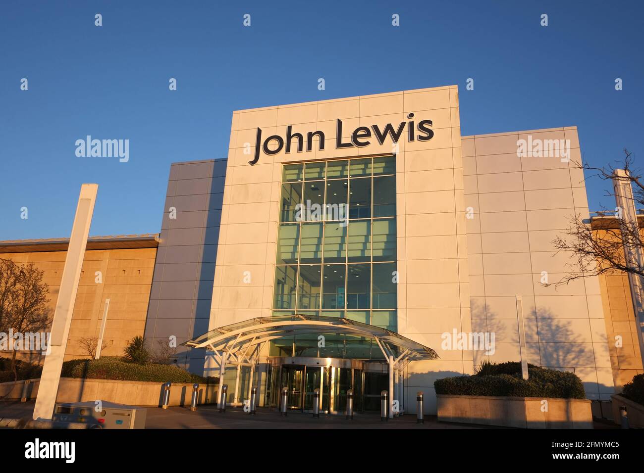March 2016 The sun goes down on the John Lewis store in Bristol at