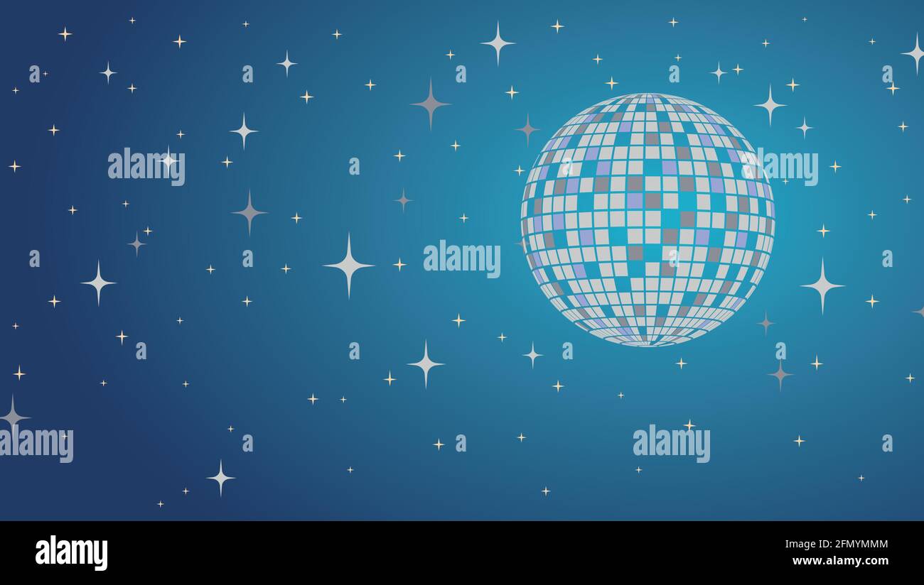 Disco ball Vector icon Disco ball Vector icon Stock Vector
