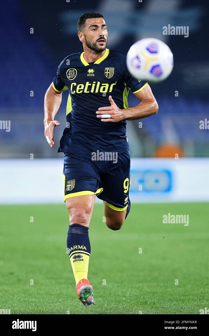 Graziano Pelle' of Parma in action during the Italian championship Serie A  football match between SS Lazio and Parma Calcio on May 12, 2021 at Stadio  Olimpico in Rome, Italy - Photo