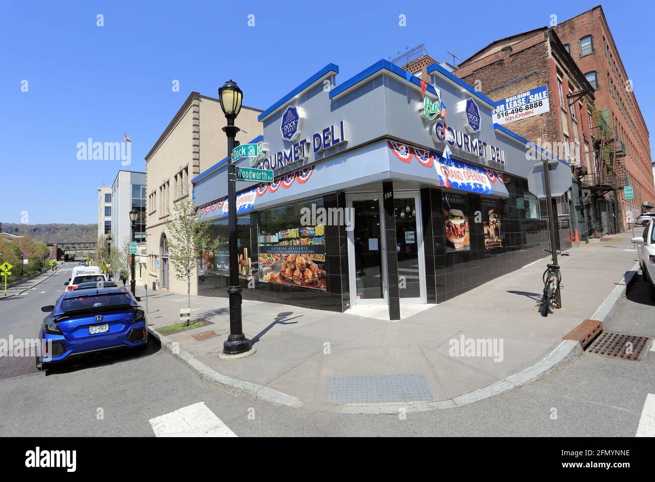 New deli downtown Yonkers New York Stock Photo