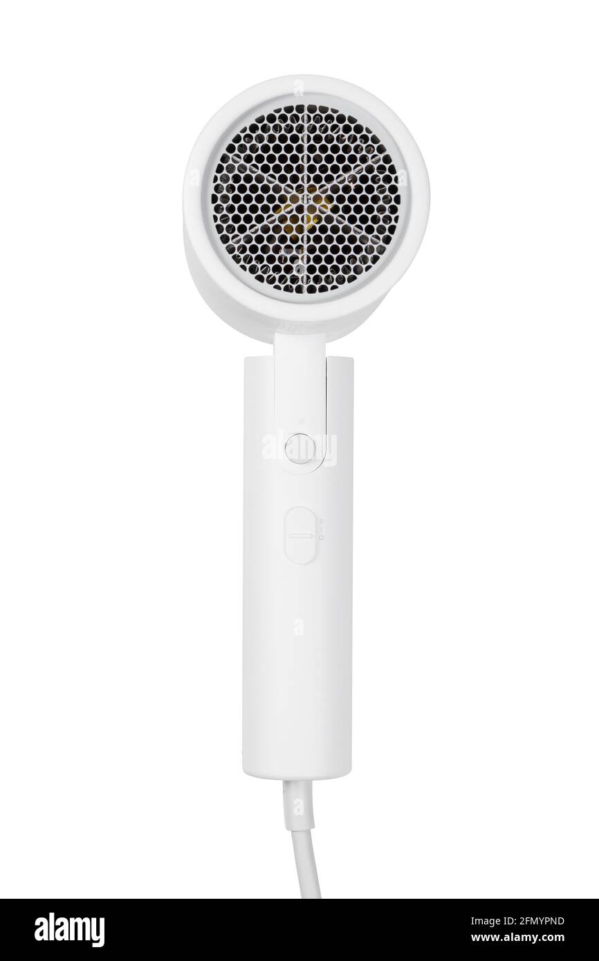 Dryer without nozzle straight view isolated on white background. Modern