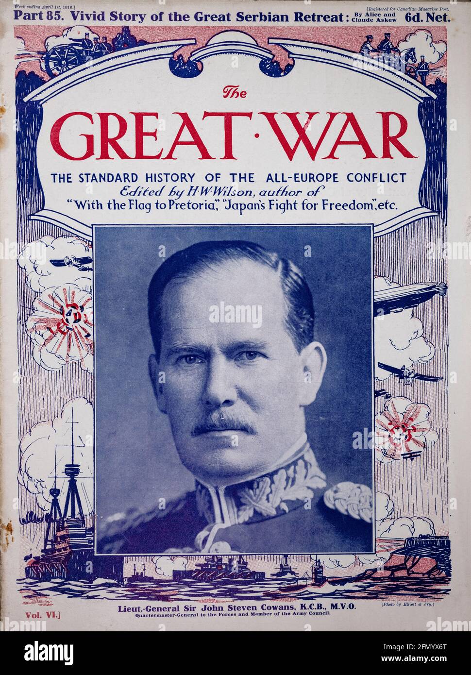 The Great War - The Standard History Of The World-Wild Conflict Stock Photo
