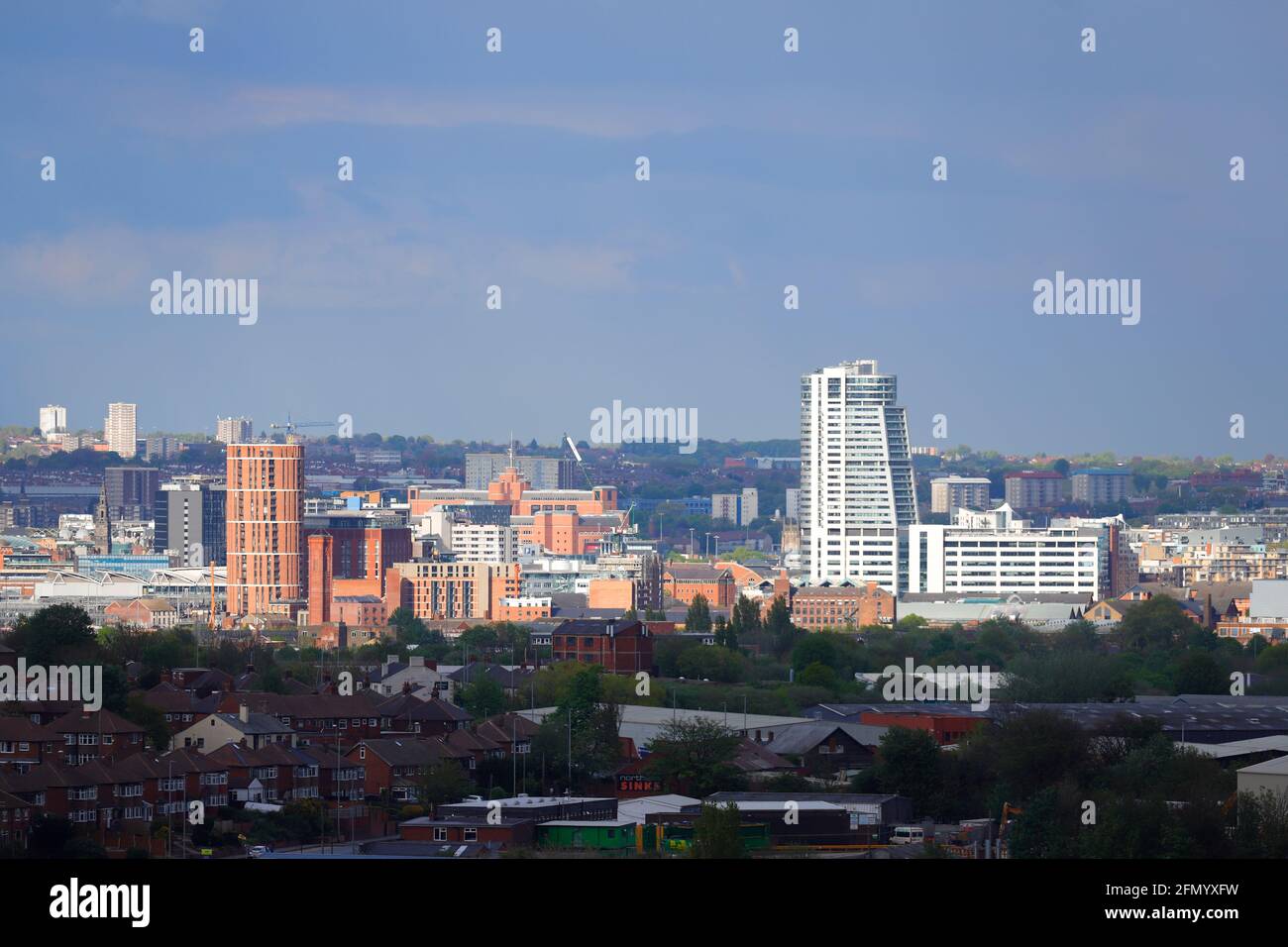 Candle House & Bridgewater Place stand out on Leeds City Skyline Stock Photo Alamy