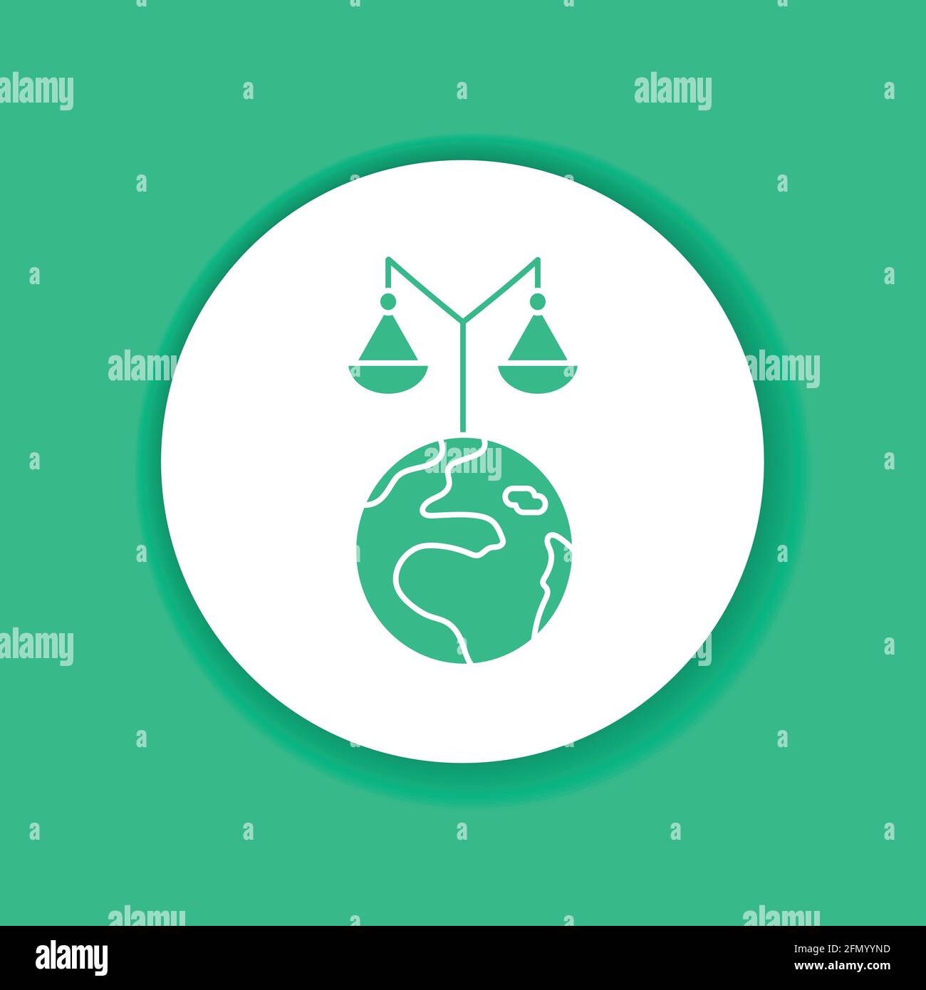 Equality black glyph icon. Eco friendly. Environment care. Sign for web page, app. UI UX GUI design element. Stock Vector