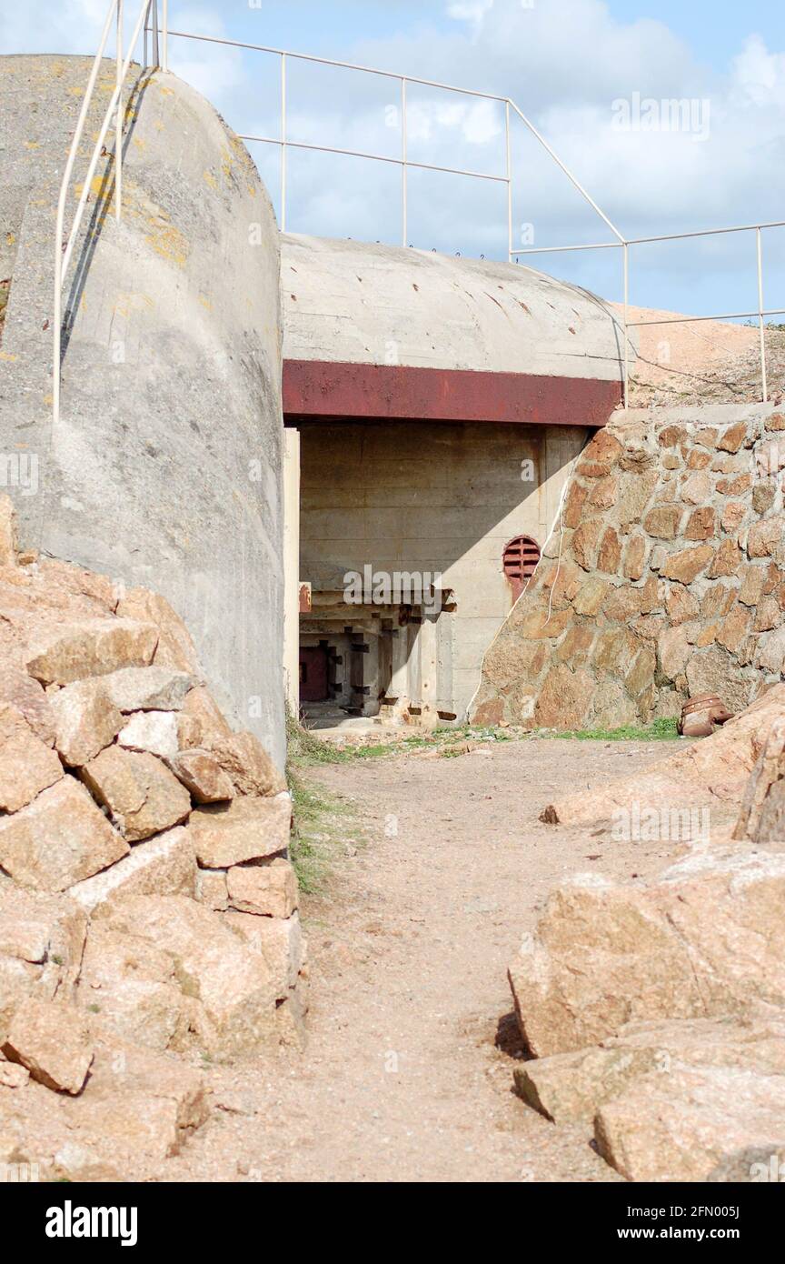 Entrance to the German War Tunnels Jersey Channel islands Stock Photo Alamy