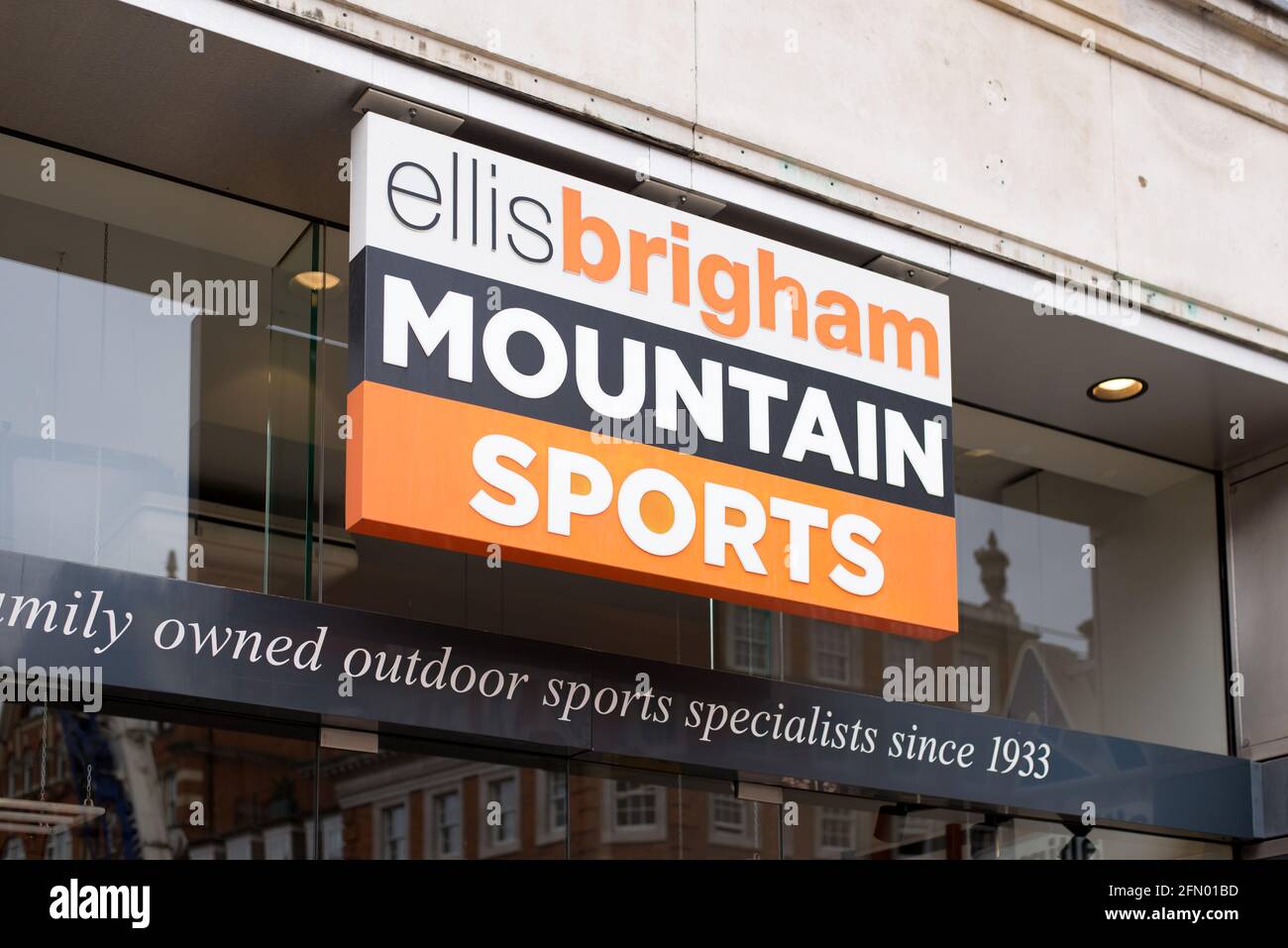 Logo Shop Sign Store Sports Brand Ellis Brigham Mountain Sports Stock Photo